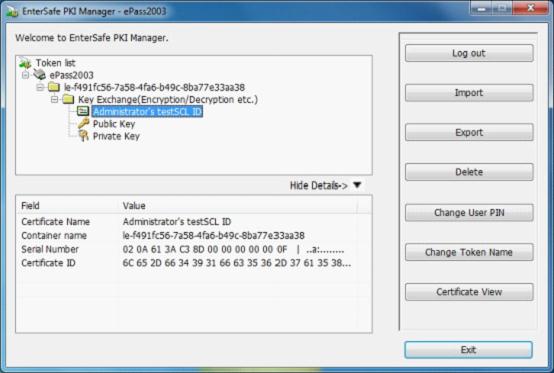 Check certificate using PKI manager